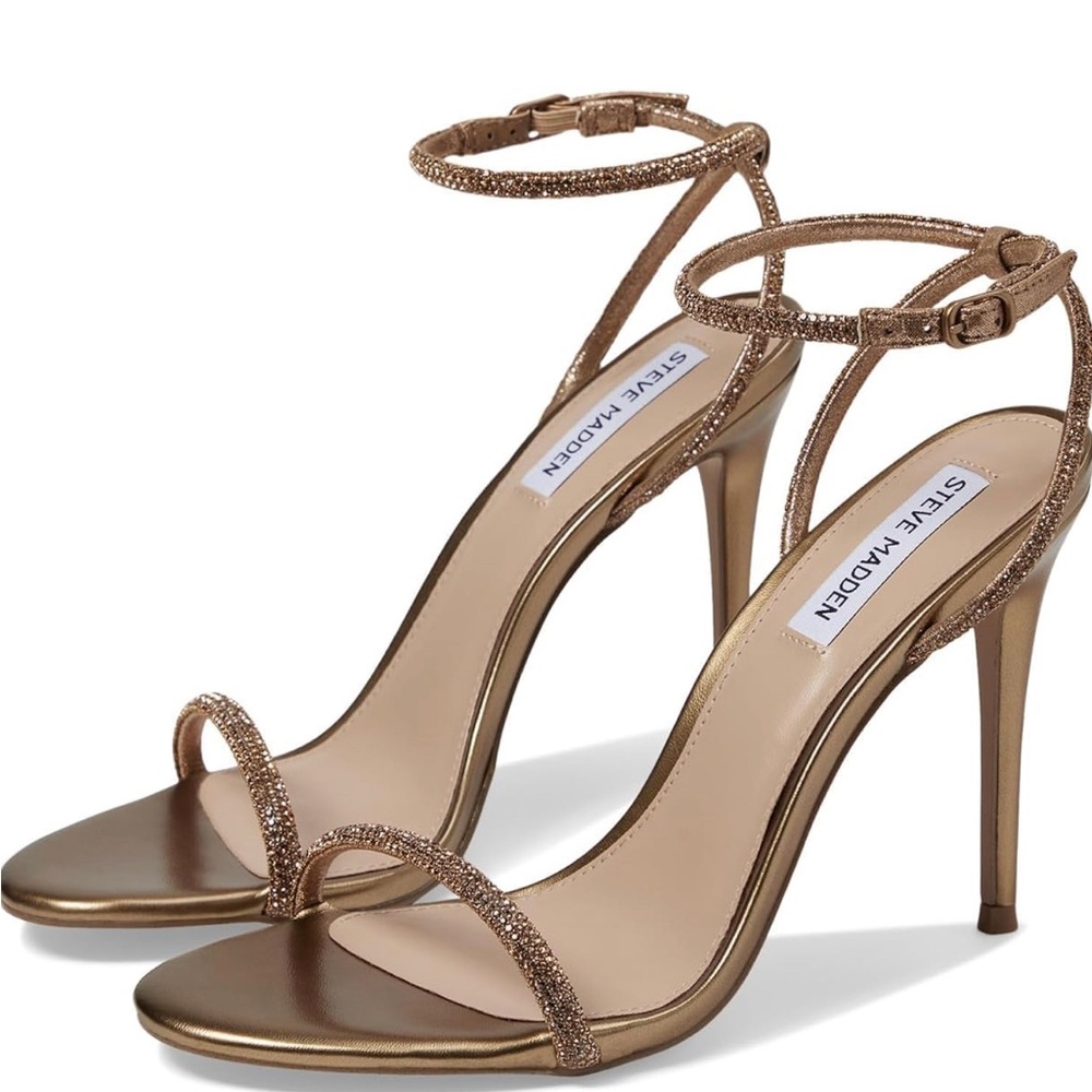 BRONZE STEVE MADDEN HEELS